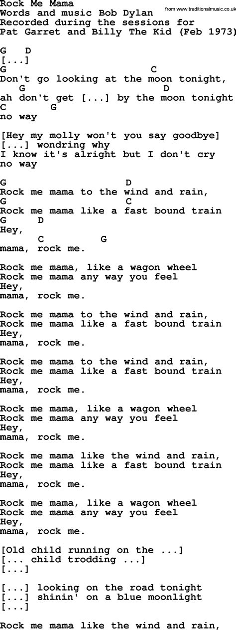 Song Metrics ... Wagon Wheel (Rock Me Mama) is a positive song by Dev Manito with a tempo of 148 BPM. It can also be used half-time at 74 BPM or double-time at ...